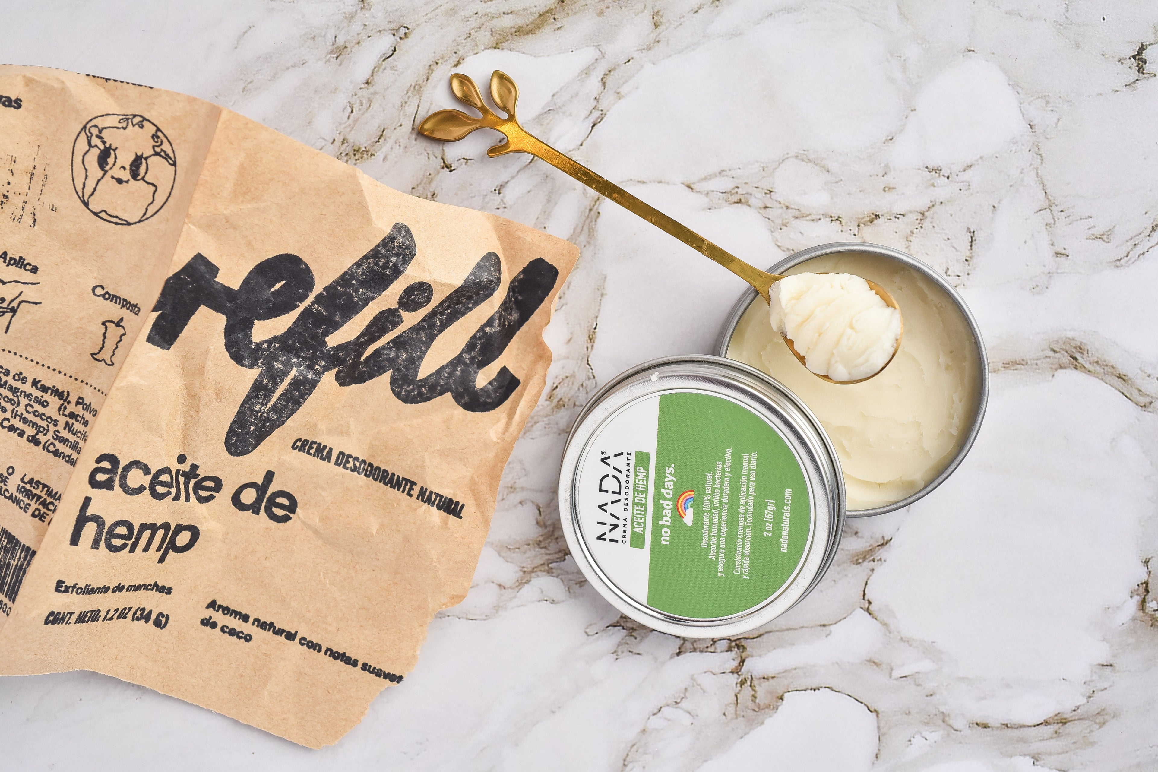 Refill desodorante natural - Aceite de Hemp
