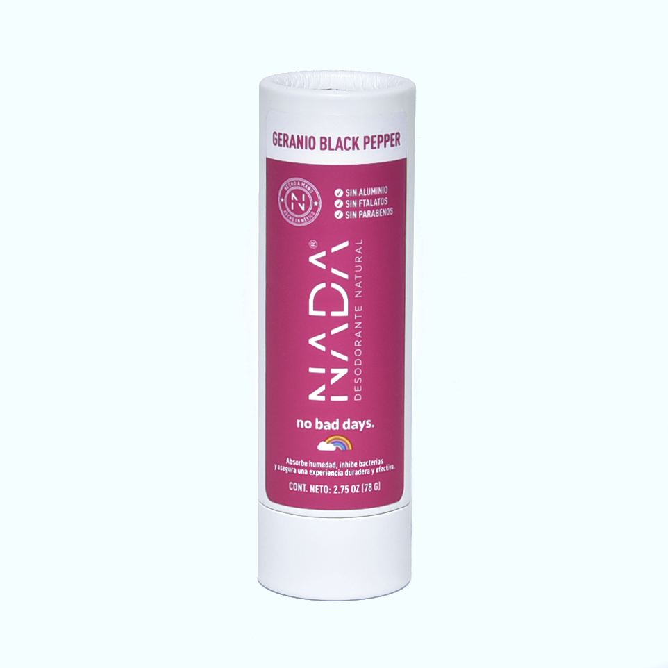 Desodorante natural - Barra Geranio Black Pepper